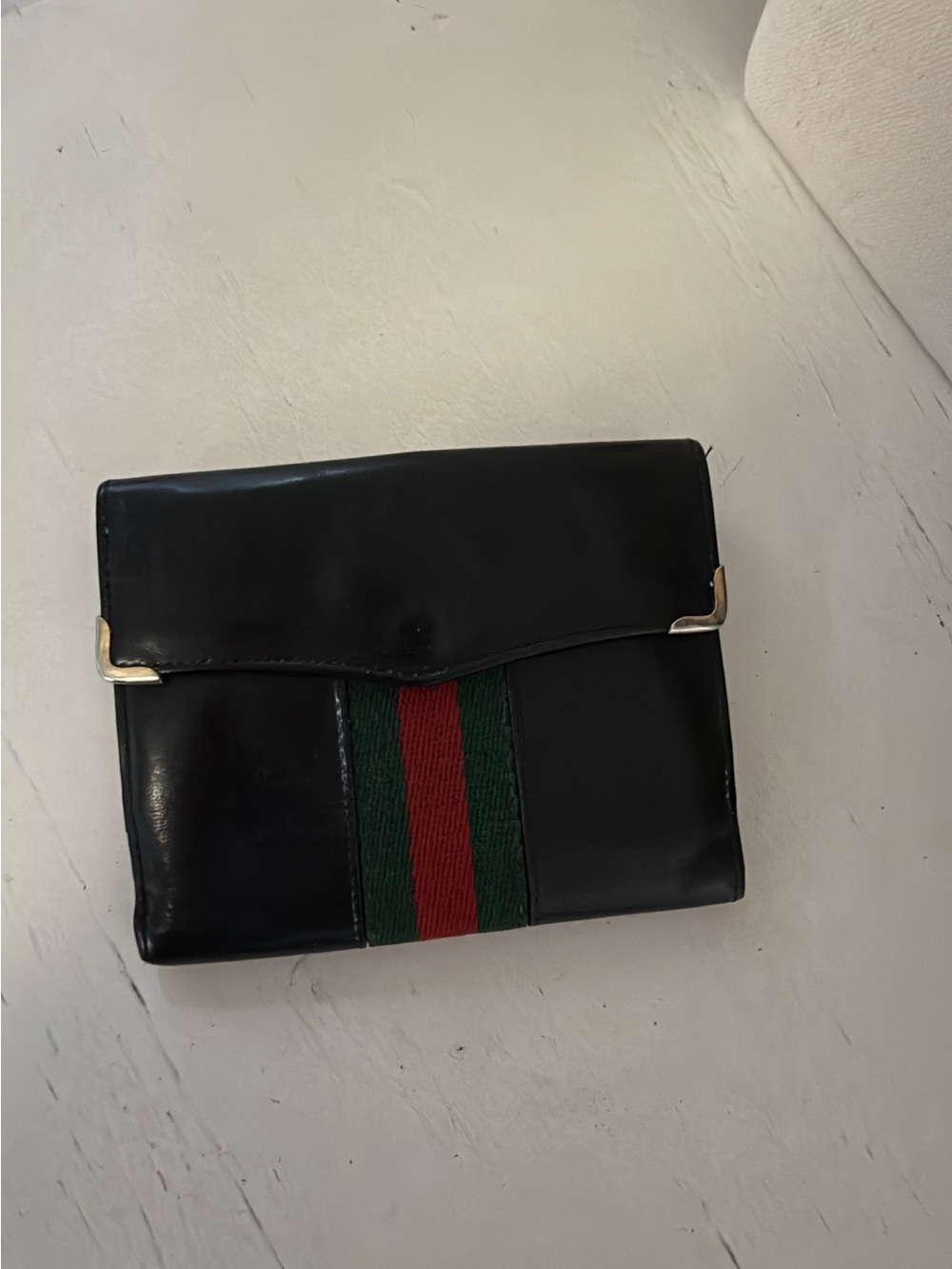 Gucci vintage Double GG black leather bifold card - Picture 3 of 12